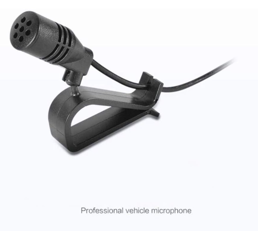 External Microphone with 2m Assembly Cable Mic for Car and Vehicle Head Unit