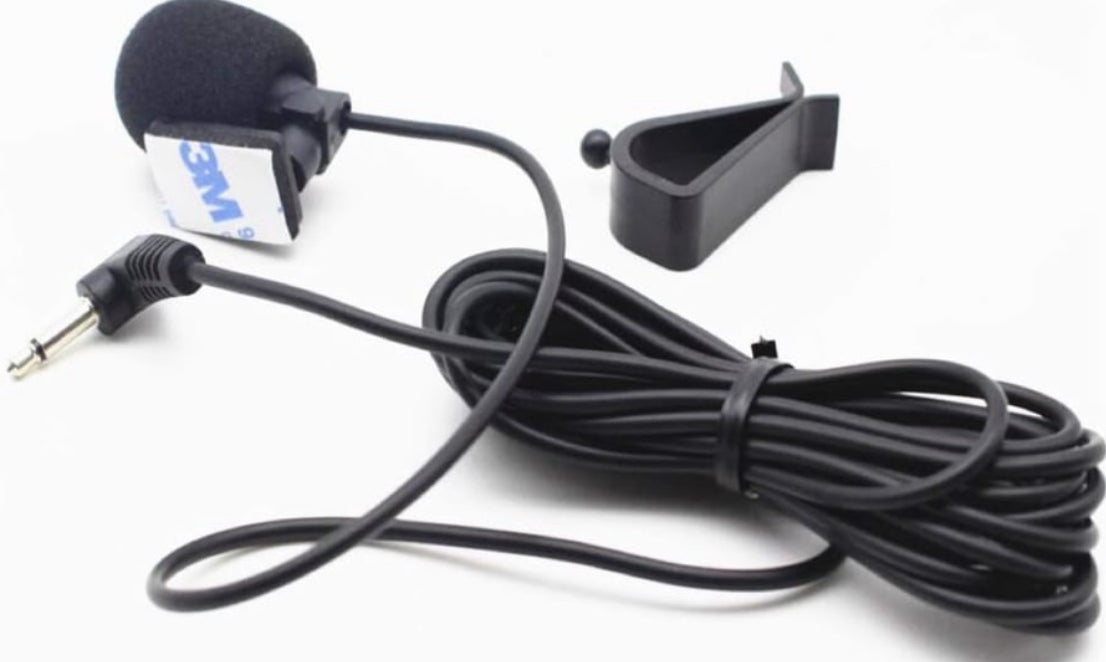 External Microphone with 2m Assembly Cable Mic for Car and Vehicle Head Unit