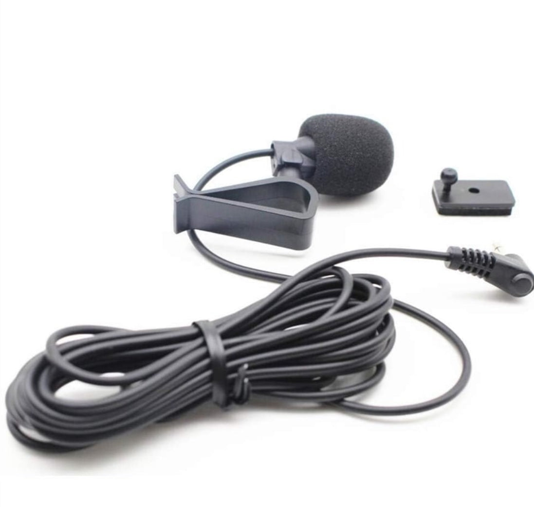External Microphone with 2m Assembly Cable Mic for Car and Vehicle Head Unit
