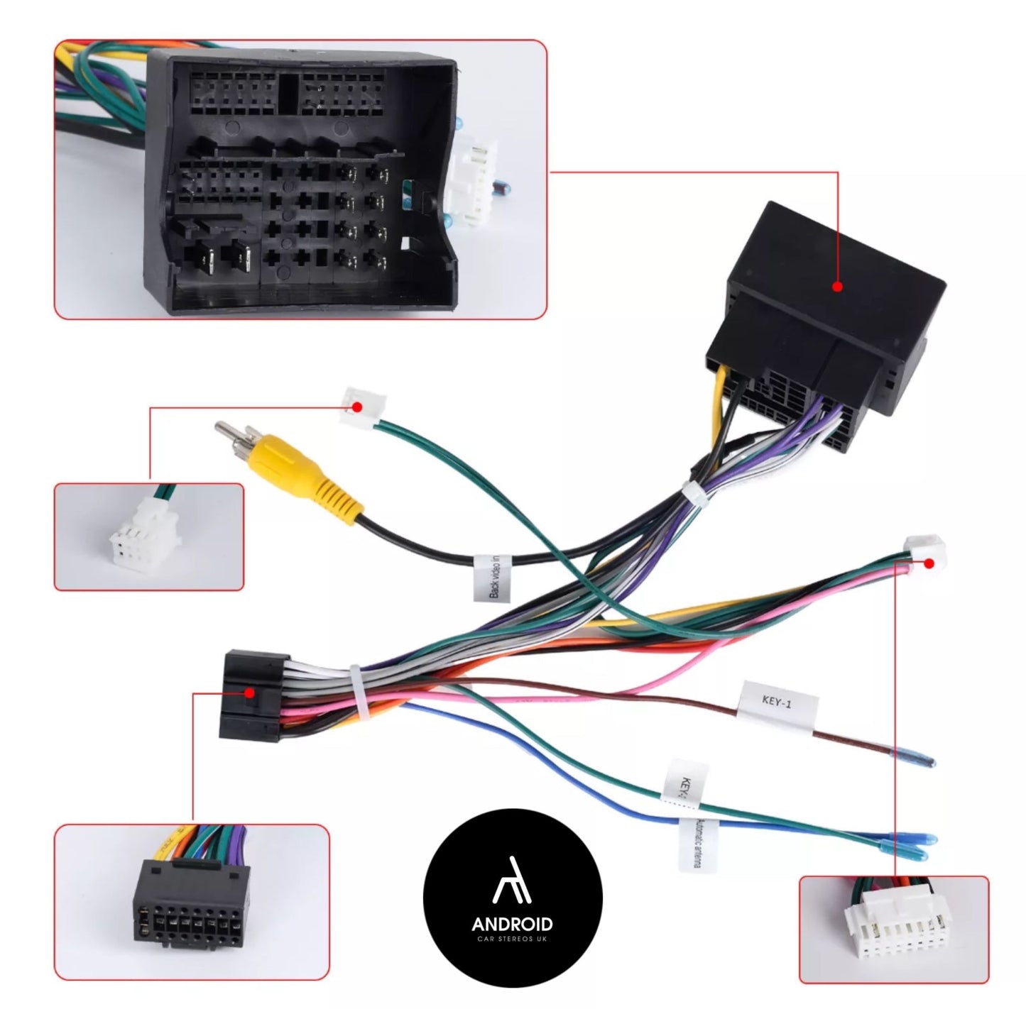 MQB Wiring Harness For Android Head Unit