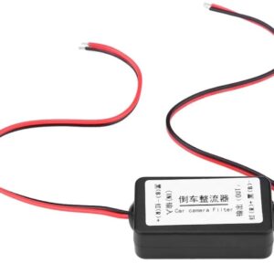 Car Filter Rectifier 12V DC Power Adapter Filter Rectifier Car Reverse Backup Parking Camera Power Rectifier