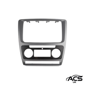 Double DIN Stereo Fascia Panel for Skoda Octavia Mk2 (2004–2013) – Manual Air Conditioning